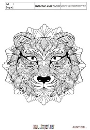 Mandala boyama sayfaları